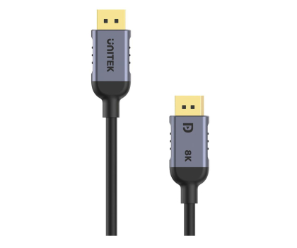 Kabel komputerowy UNITEK DisplayPort 1.4 (4K/240Hz, HDR, HDCP 2.3, DSC 1.2) 5m C1628GY01-5M